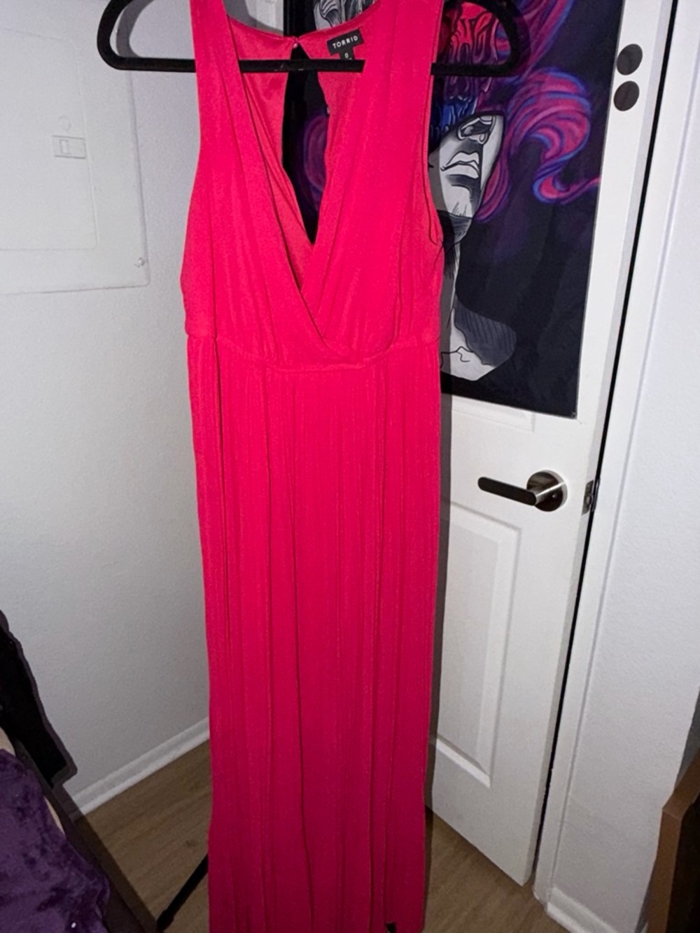 torrid Bright Pink Sleeveless V-Neck Maxi Dress